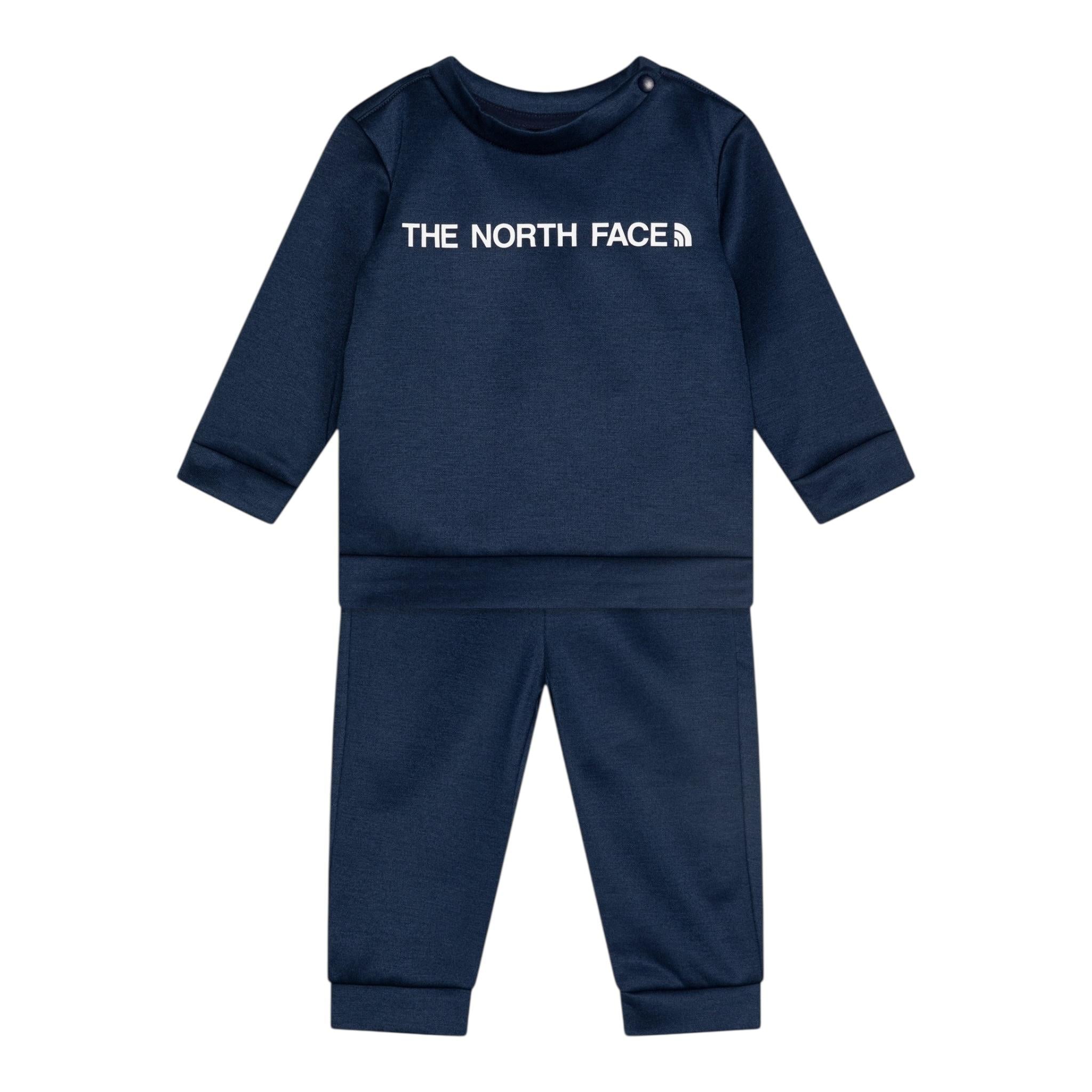 THE NORTH FACE completo 2 pezzi felpa-pantalone tinta unita Blu per Neonato NF0A89H38K2 BLU THE NORTH FACE