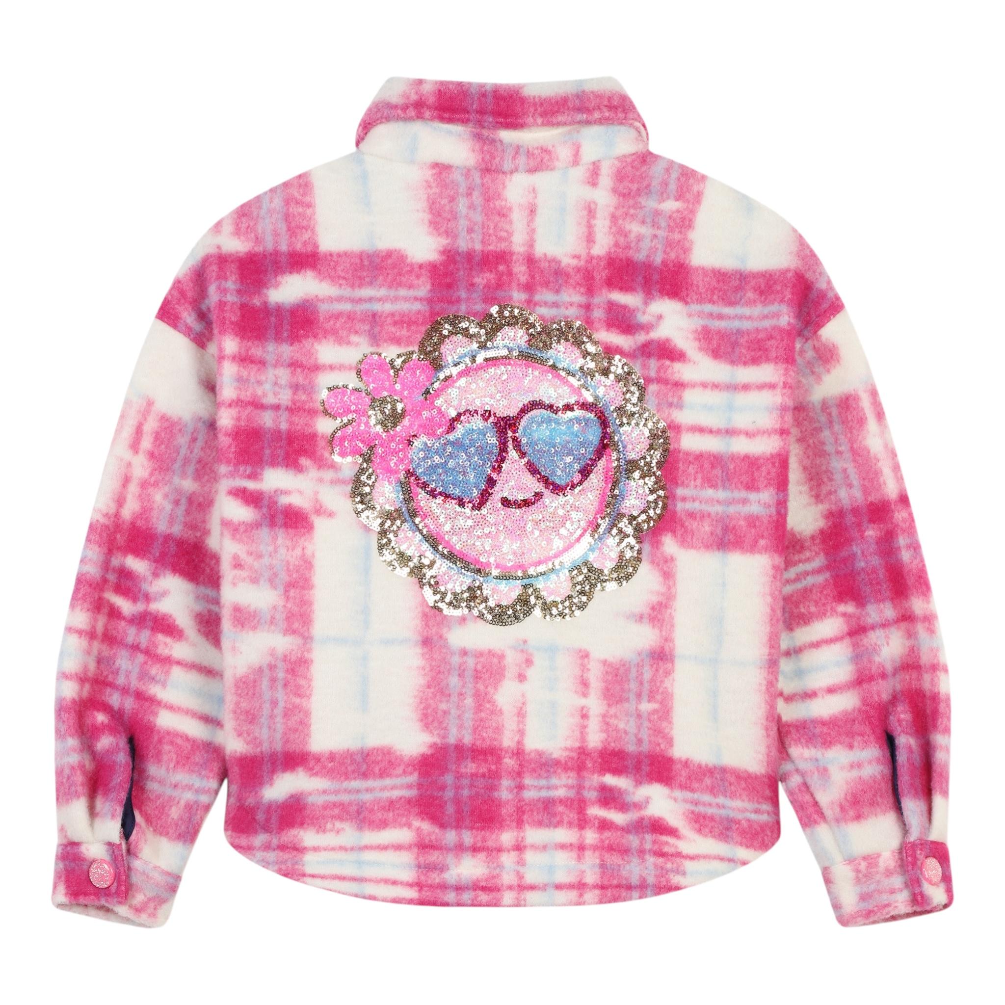 GUESS cappotto stampa fantasia con bottoni Rosa per Bambina U20667 ROSA GUESS