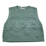 MAYORAL gilet in maglia tinta unita girocollo Verde per Bambina 4364 VERDE MAYORAL