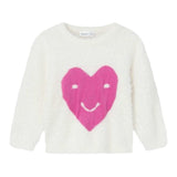 NAME IT maglia girocollo tinta unita con stampa Bianco per Bambina 13233138 BIANCO NAME IT