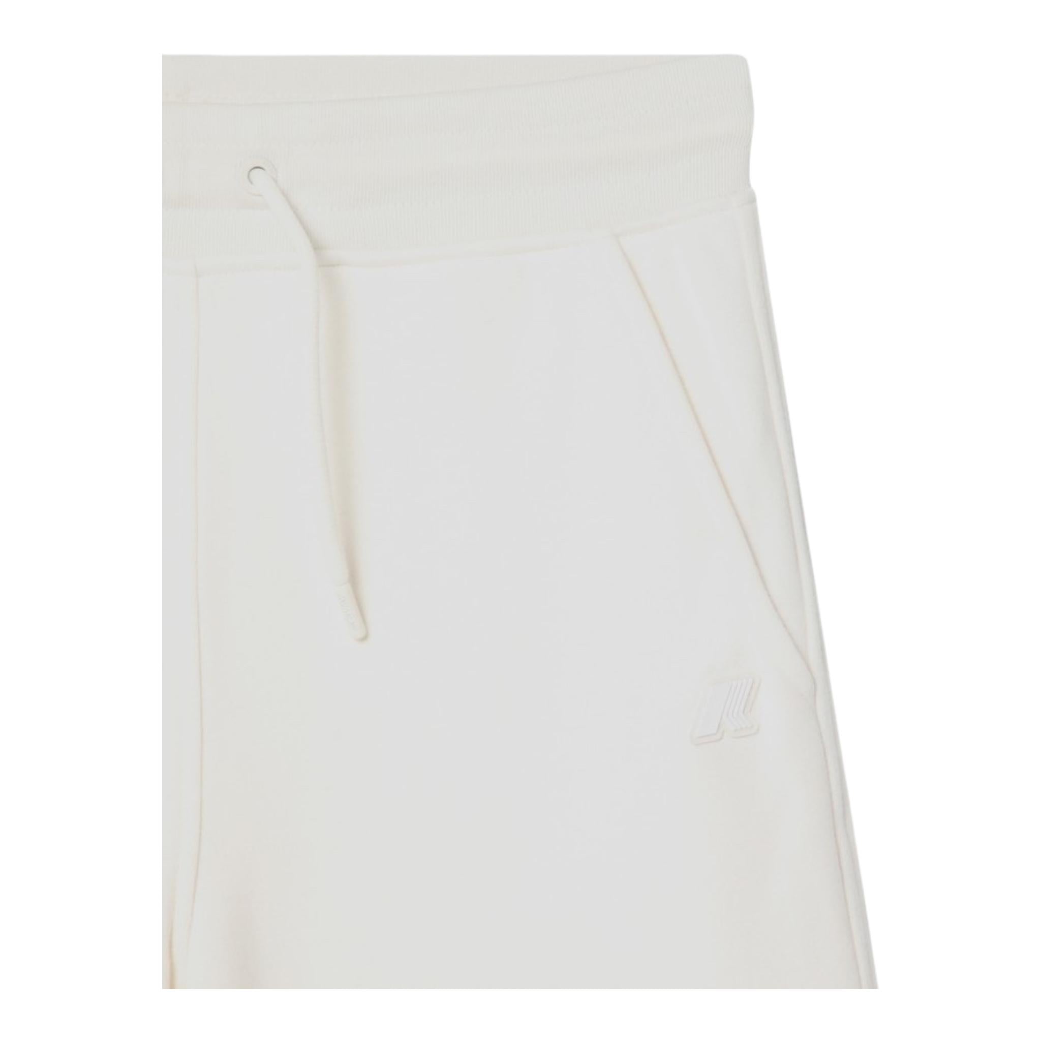 K-WAY pantalone modello tuta a palazzo tinta unita Bianco per Bambina K3131PW BIANCO K-WAY