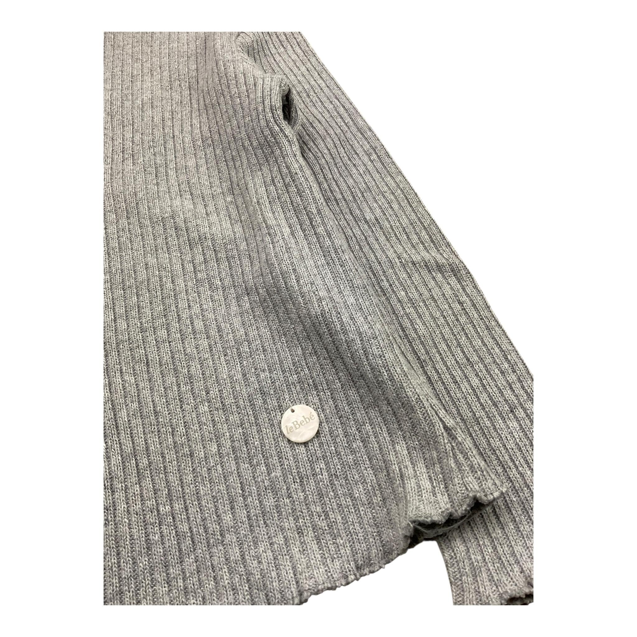 LE BEBE' maglia tinta unita a costine mezzo collo Grigio per Bambina LBG4997 GRIGIO LE BEBE'