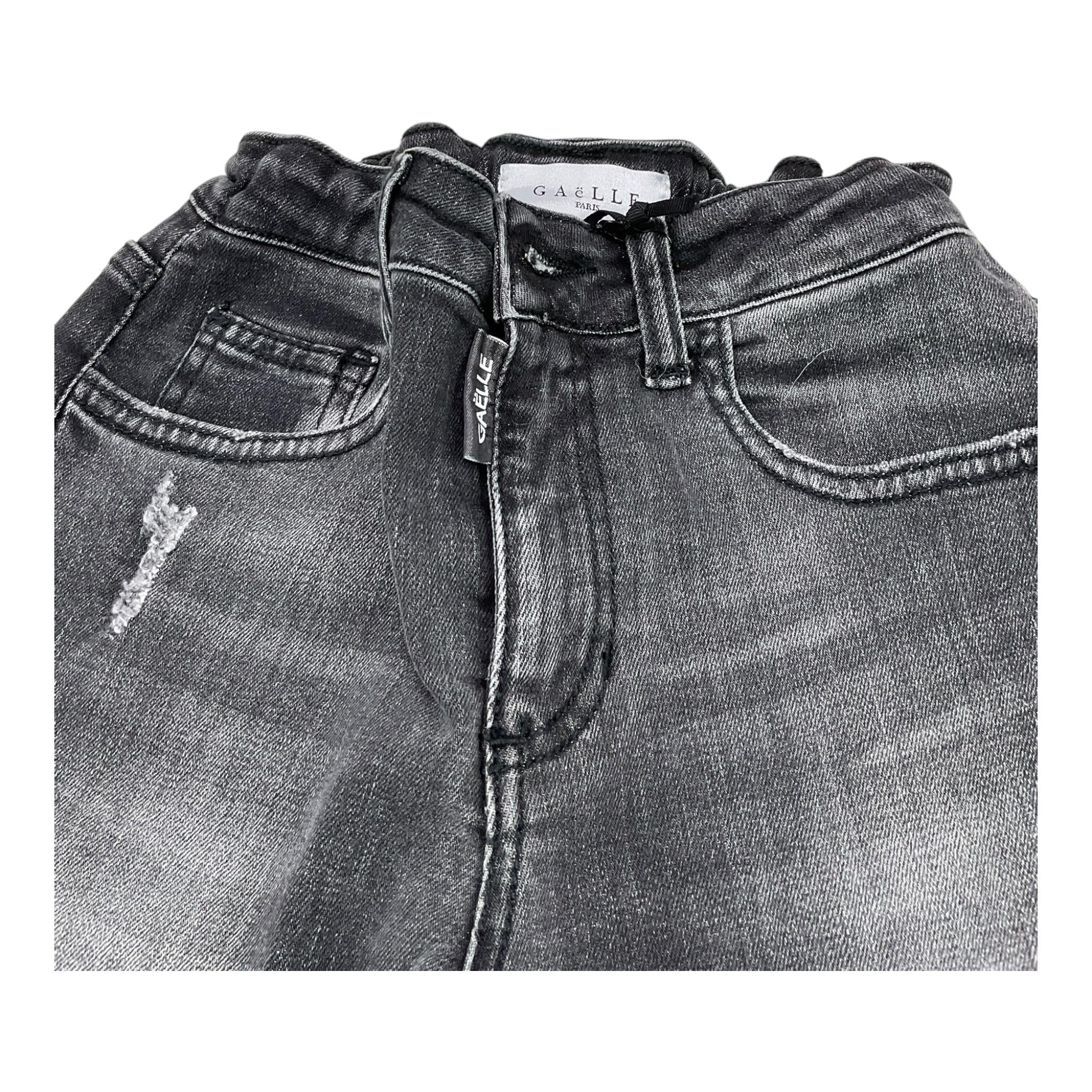 GAELLE jeans tinta unita con girovita reglabile Nero per Bambina 2731D0134 NERO GAELLE