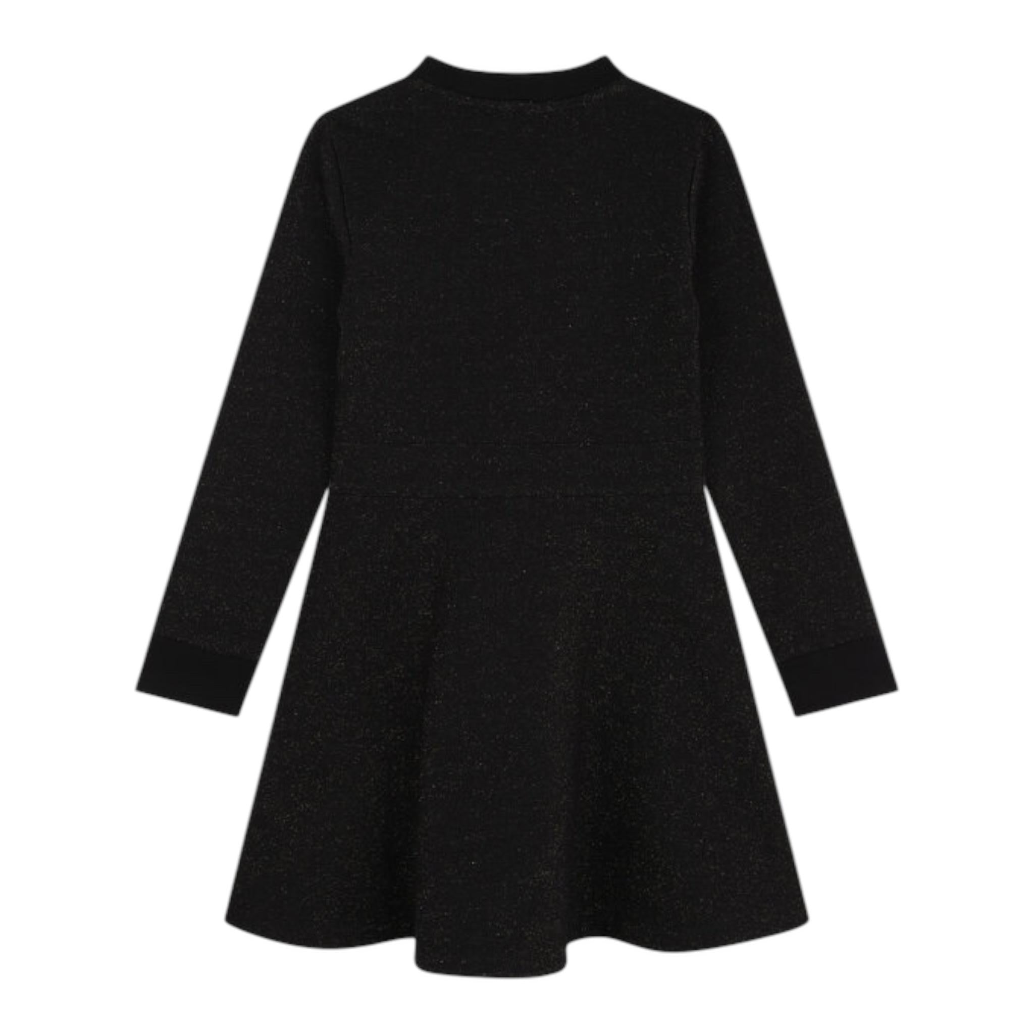 MICHAEL KORS abito girocollo tinta unita con sampa Nero per Neonata R30166N NERO MICHAEL KORS