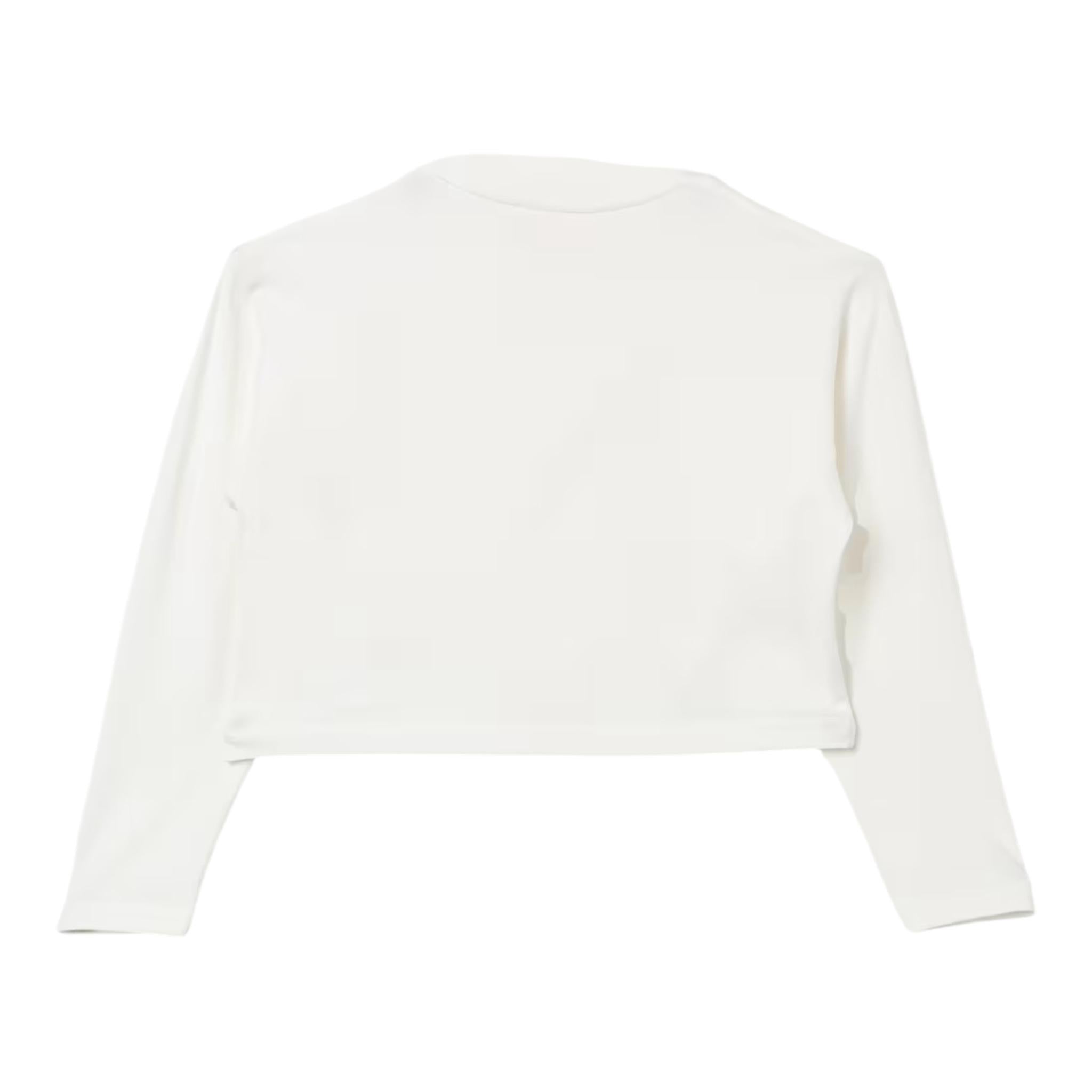 ELISABETTA FRANCHI shirt girocollo tinta unita con stampa Panna per Bambina EFTS224XXX PANNA ELISABETTA FRANCHI