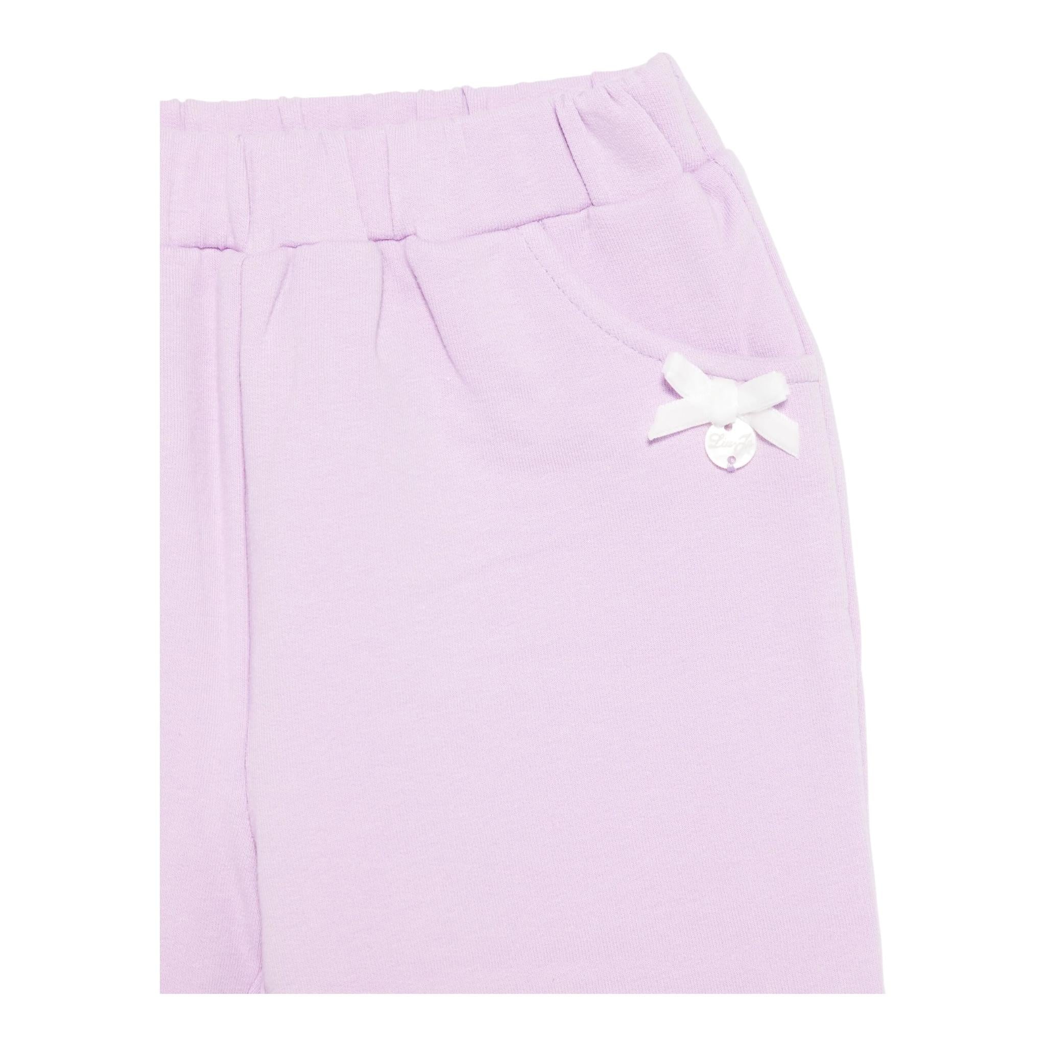 LIU JO pantalone tinta unita con elastico in vita Lilla per Neonata HF4040 LILLA LIU JO