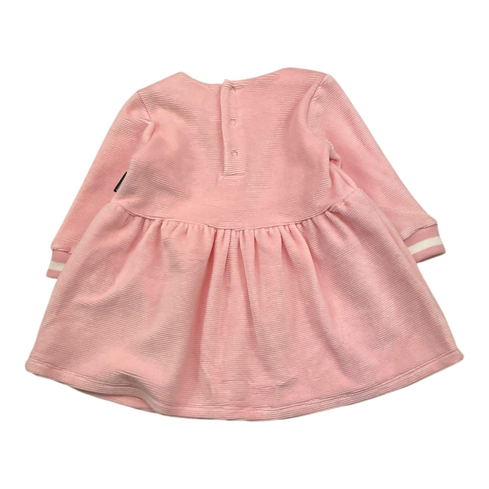 MOSCHINO abito tinta unita con stampa logo Rosa per Neonata MDV0CR ROSA MOSCHINO