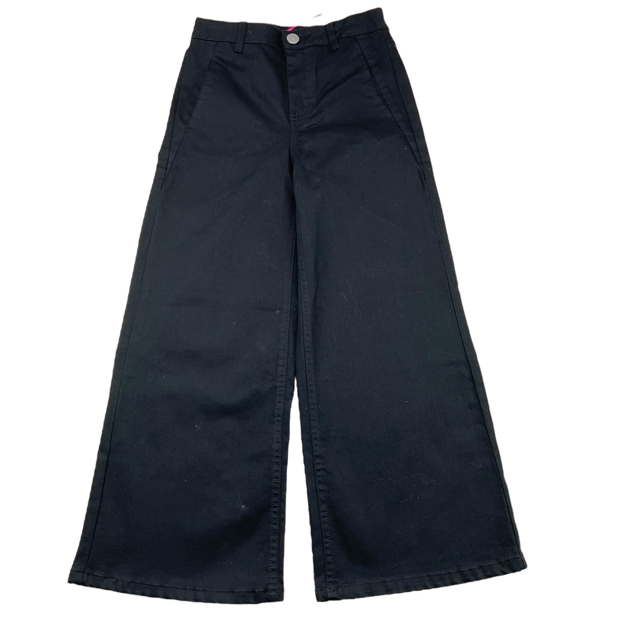 LIU JO pantalone tinta unita modello palazzo Nero per Bambina GF4192 NERO LIU JO
