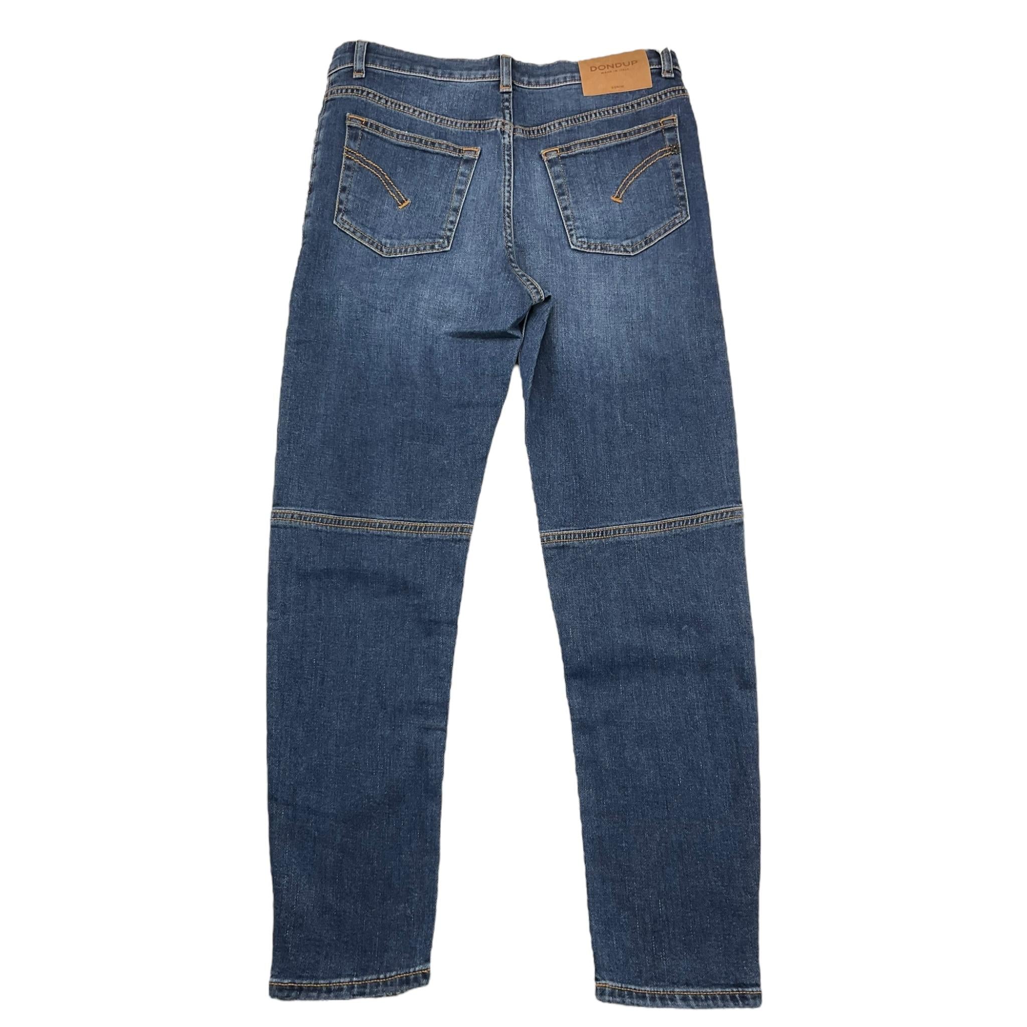 DONDUP jeans tinta unita cn strappi Blu per Bambino DMPA033X BLU DONDUP