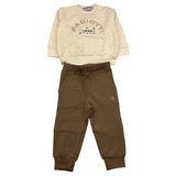 CESARE PACIOTTI completo 2pz felpa-pantalone tingta unita Panna/fango per Neonato COMP5321BX PANNA/FANGO CESARE PACIOTTI