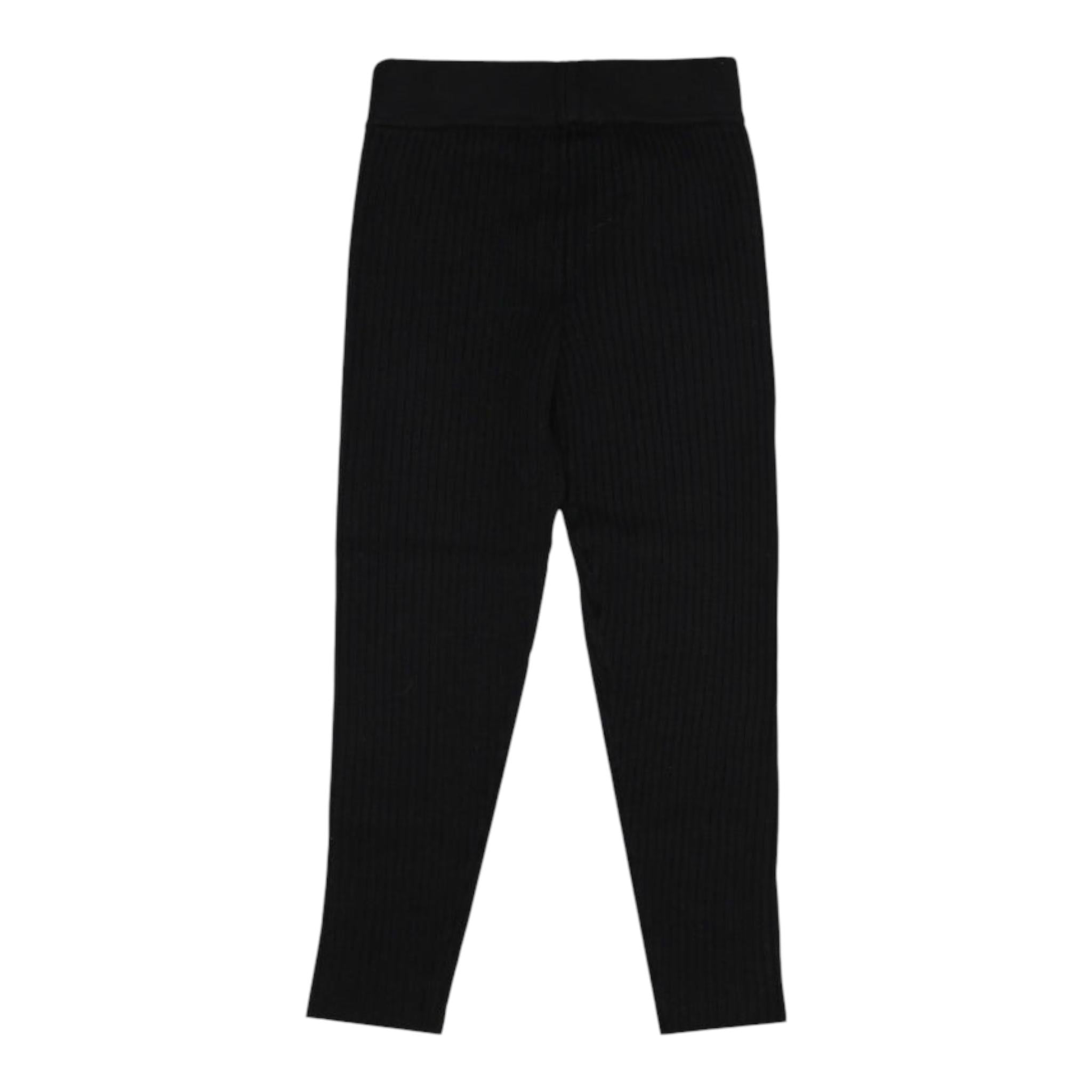 ELISABETTA FRANCHI pantalone in maglia tinta unita cn logo Nero per Bambina EFPA261 NERO ELISABETTA FRANCHI