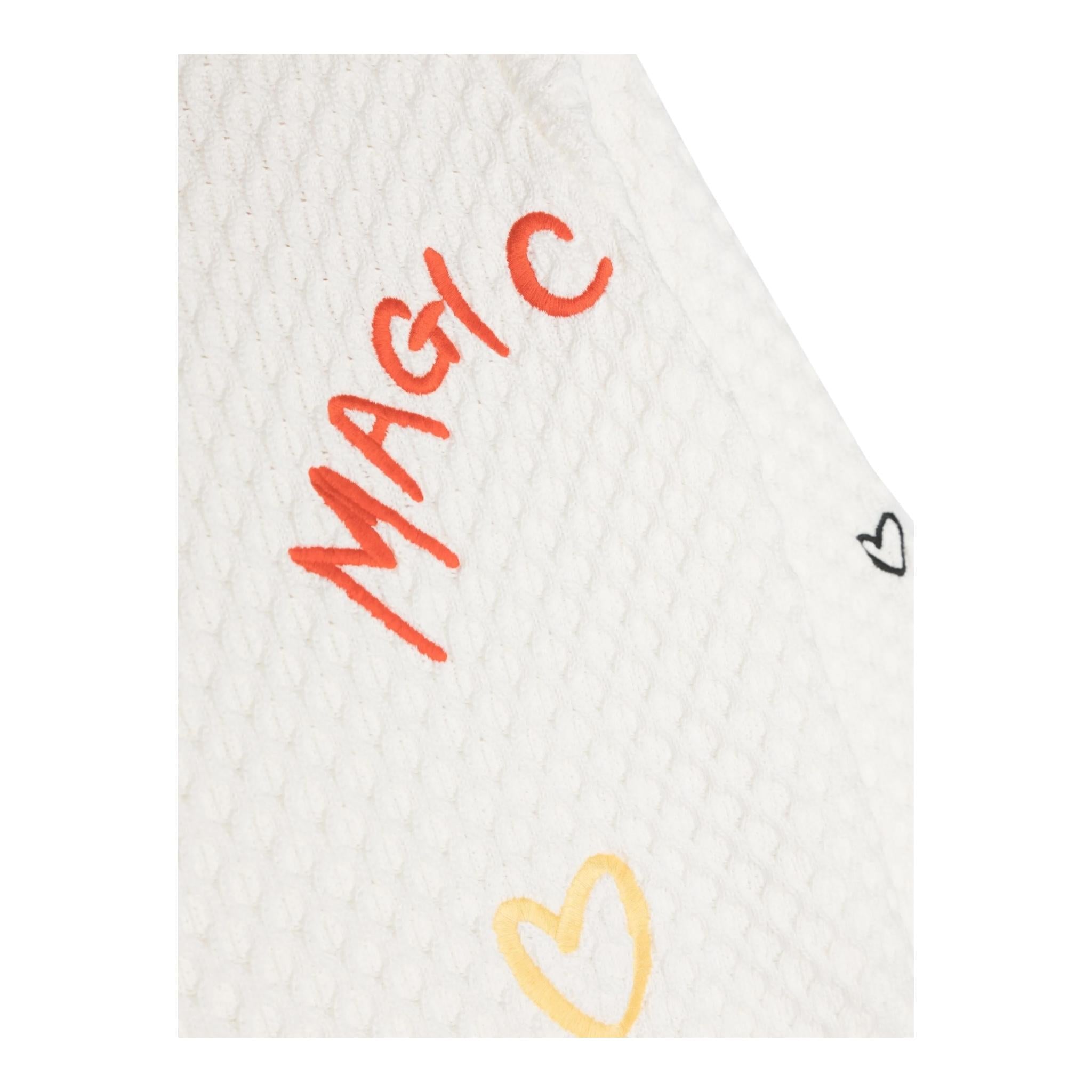 STELLA McCARTNEY maglia girocollo tinta unita con ricami in contrasto Panna per Bambina TT9A40 PANNA STELLA McCARTNEY