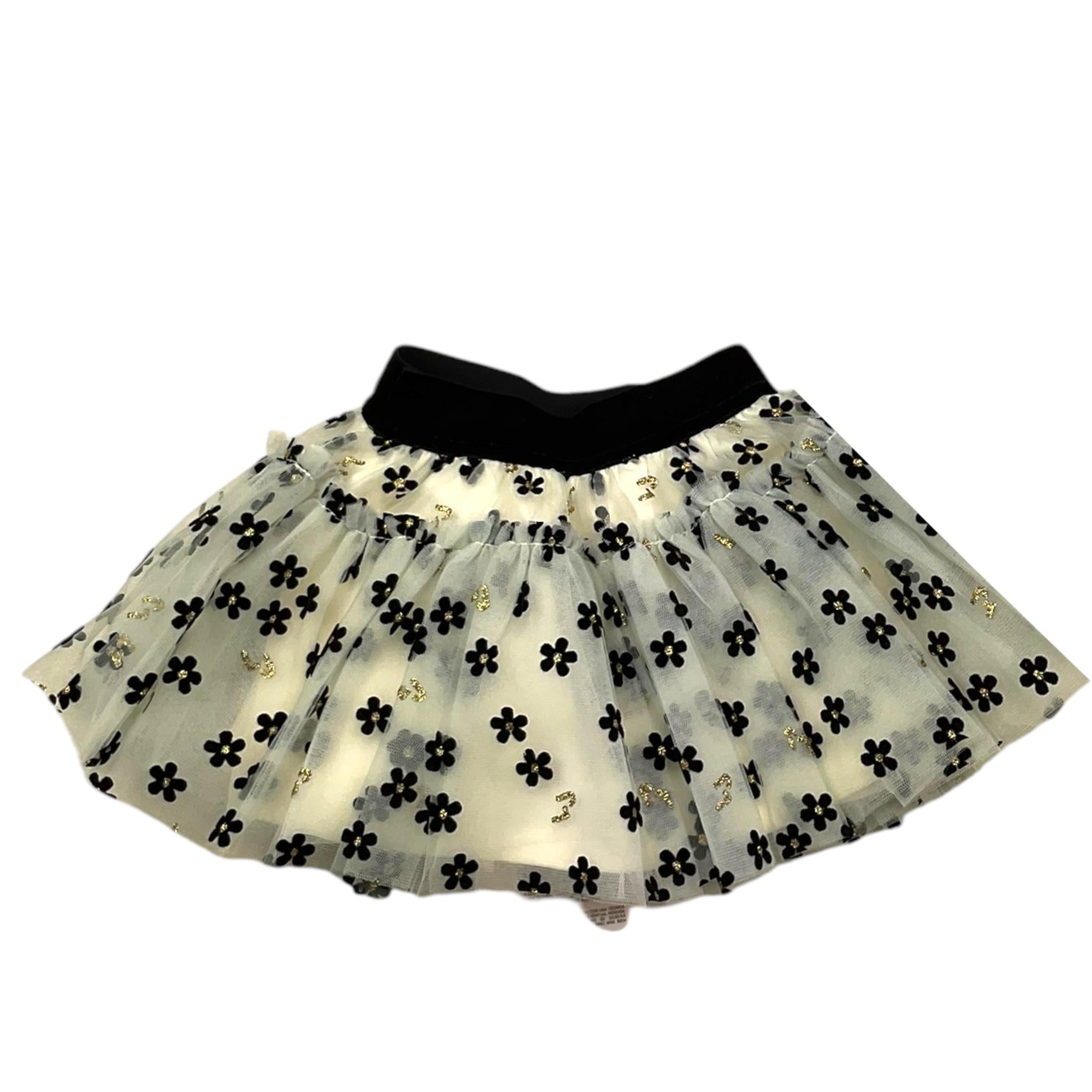 LIU JO gonna tinta unita fantasia floreale Panna per Bambina KF4104 PANNA LIU JO