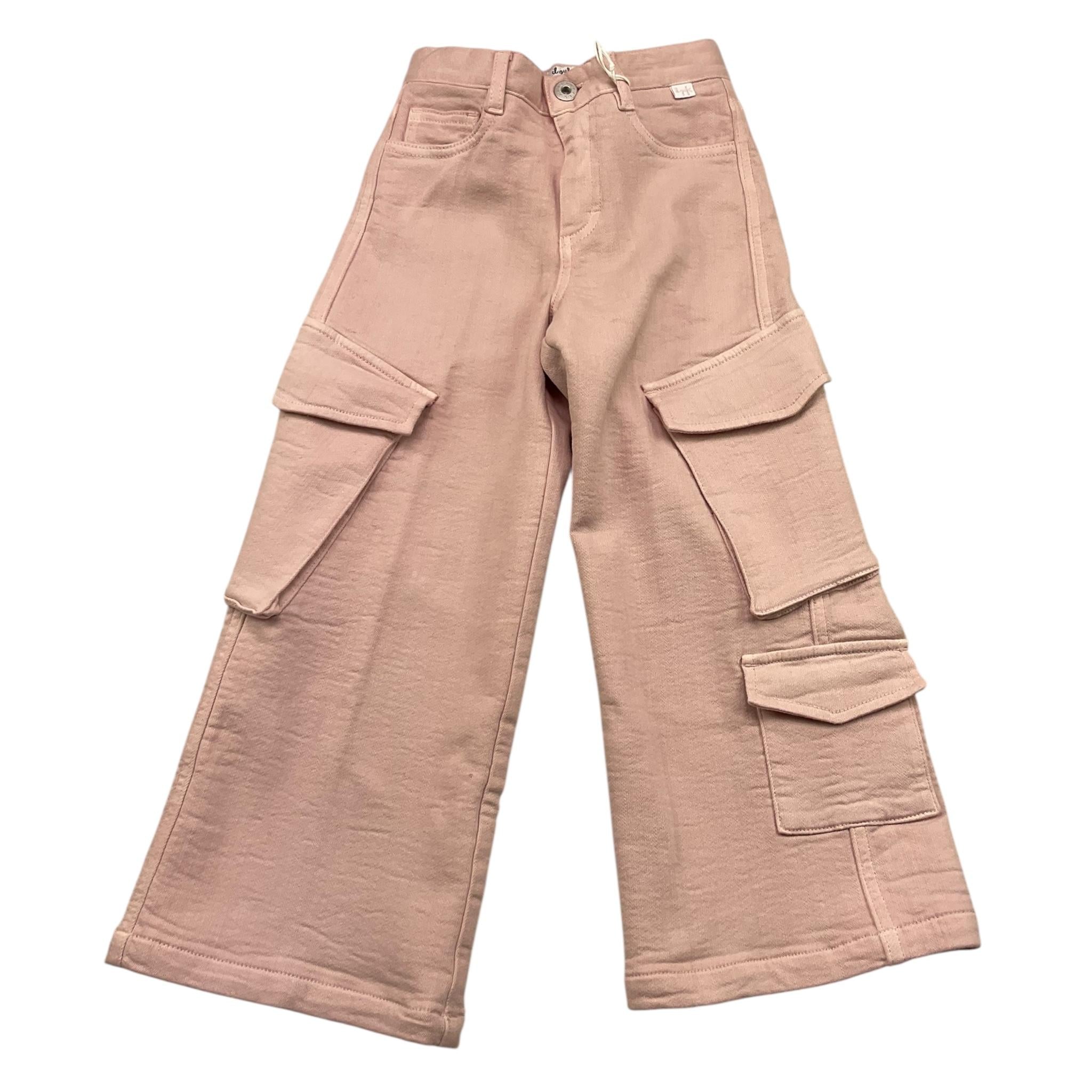 IL GUFO pantalone tinta unita modello cargo Rosa per Bambina A24PL438J0047 ROSA IL GUFO