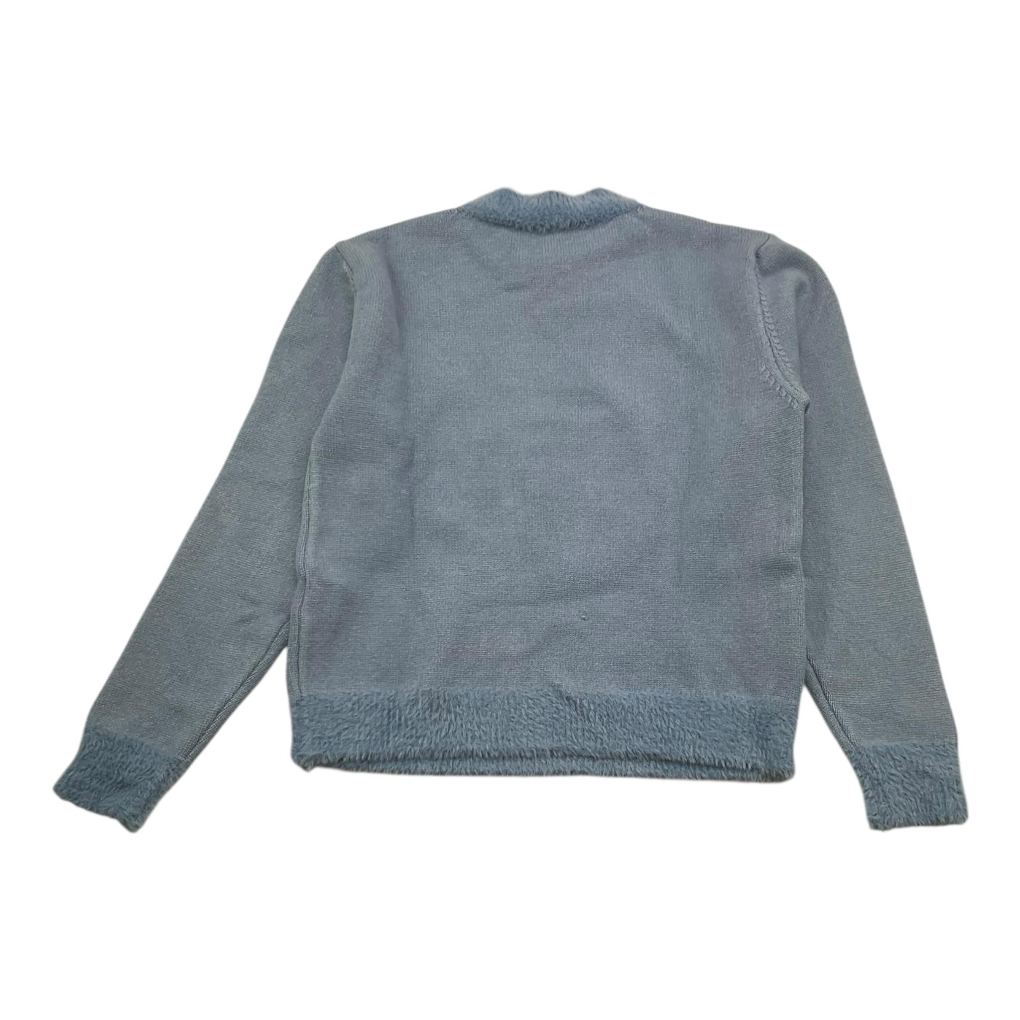 PLEASE maglia tinta unita girocollo Blu per Bambina NB46230G66X BLU PLEASE