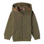 SARABANDA felpa tinta unita con cappuccio e zip Verde per Neonato 0A149 VERDE SARABANDA