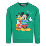 SAINT BARTH felpa tinta unita girocollo con stampa Verde per Bambino HUT000401319G VERDE SAINT BARTH