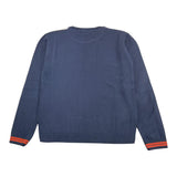 SIVIGLIA maglia girocollo tinta unita con logo Blu notte per Bambino SVJSW16057 BLU NOTTE SIVIGLIA