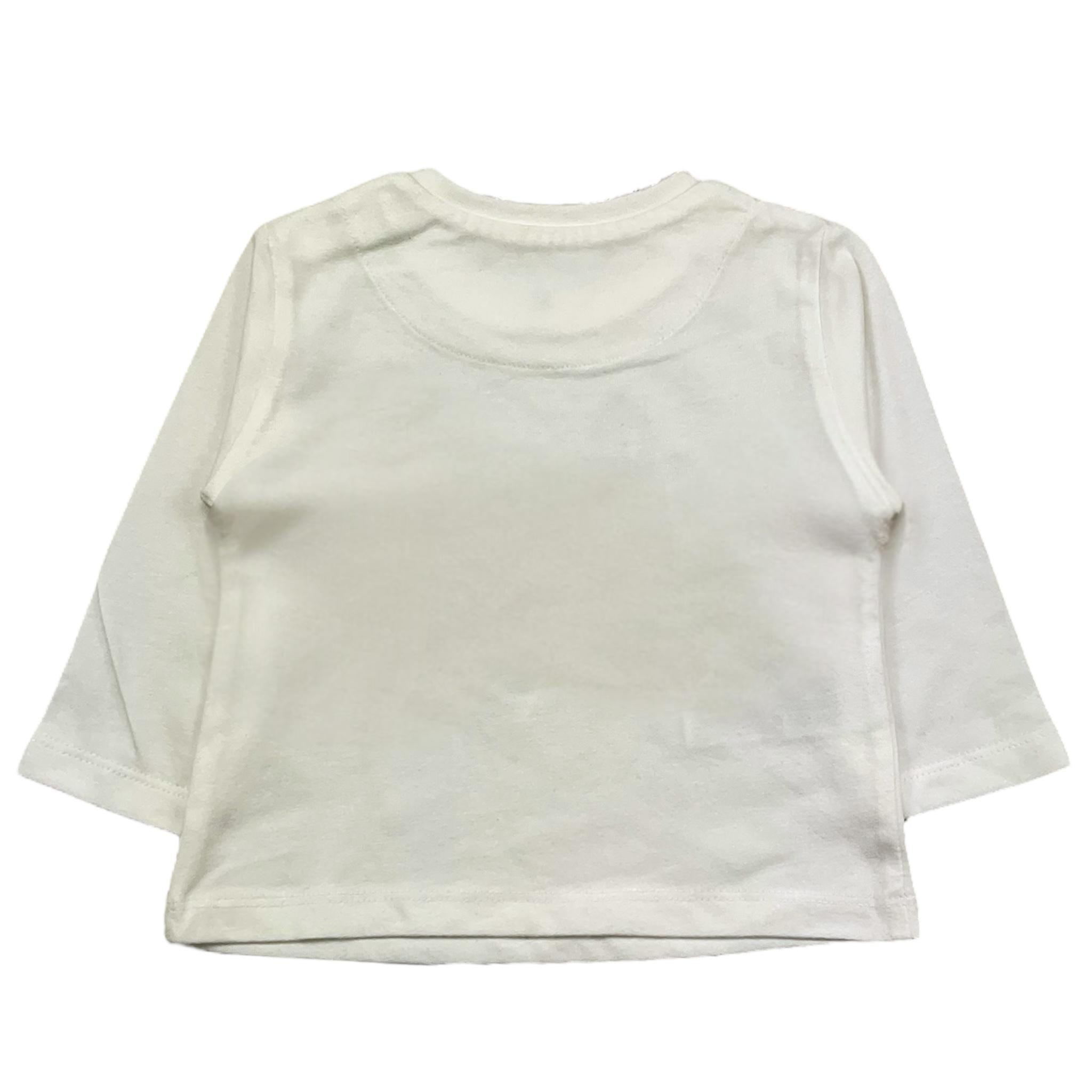 MAYORAL shirt girocollo tinta unita con stampa in contrasto Bianco per Neonato 2034 BIANCO MAYORAL