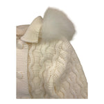 MARLU' cardigan tinta unita con cappuccio Panna per Neonato IB7240 PANNA MARLU'
