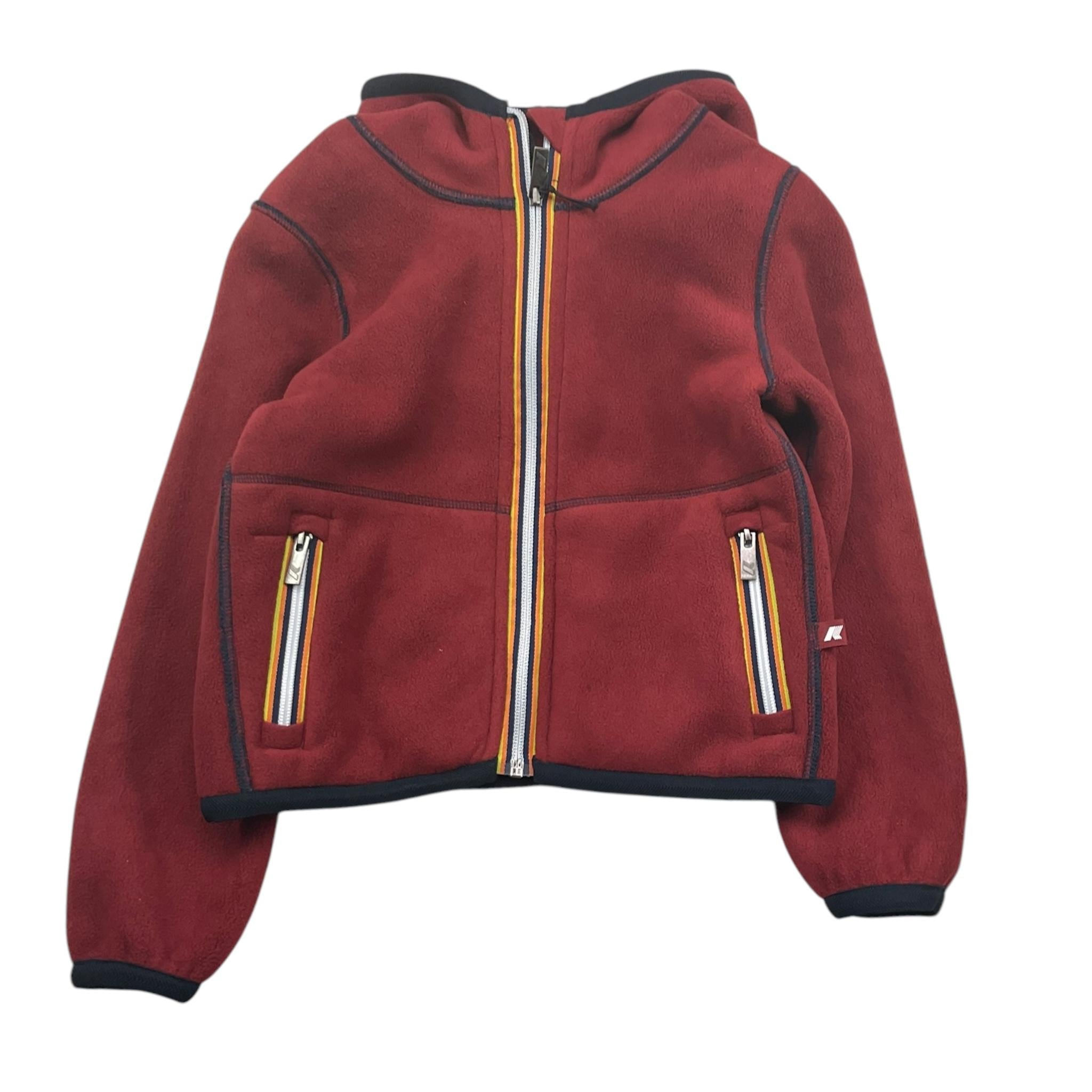 K-WAY felpa bicolore modello reversibile con zip e cappuccio Blu per Bambino K8136WW BLU K-WAY