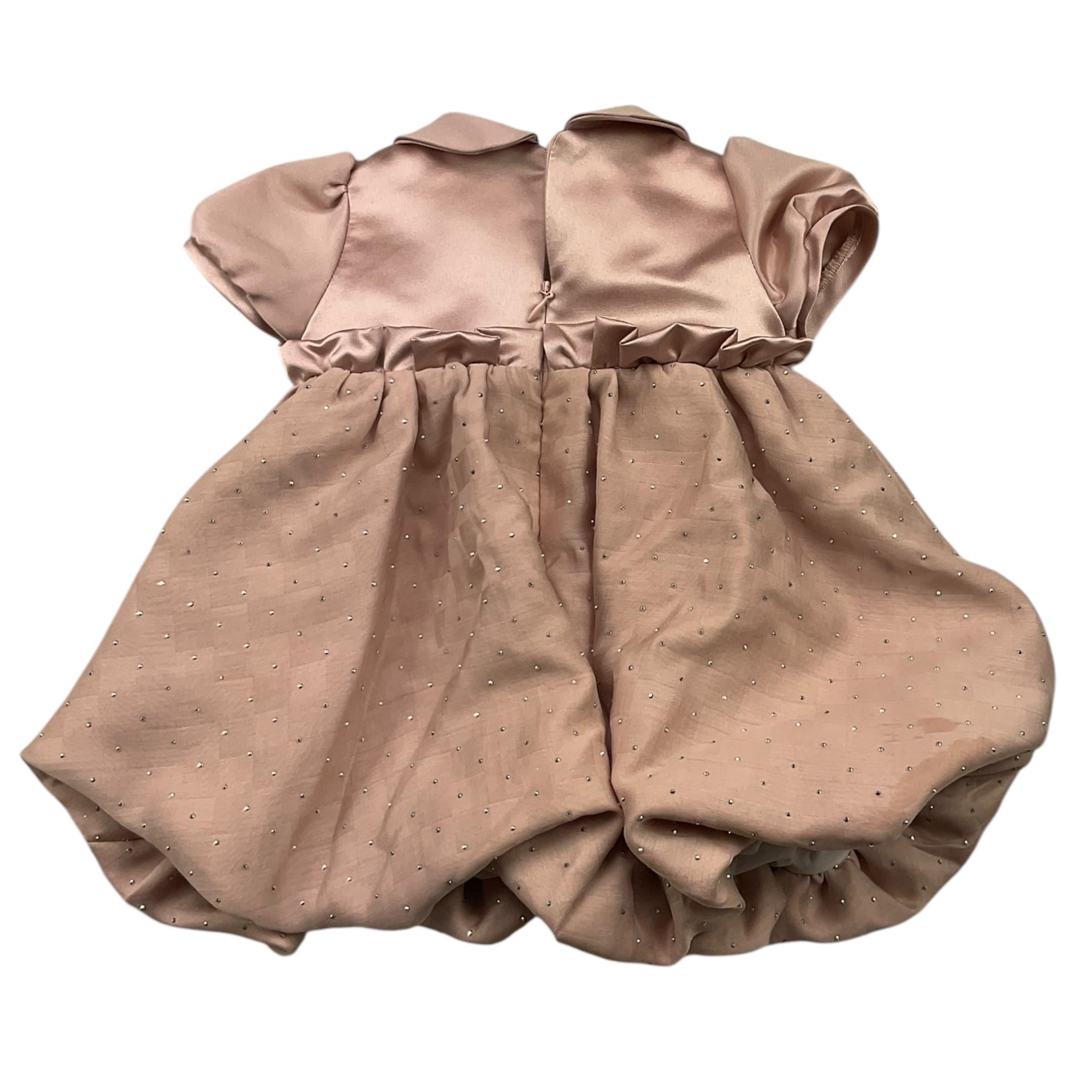 LE BEBE' abito mezza manica tinta unita Rosa per Neonata LBG6180 ROSA LE BEBE'