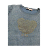 LIU JO maglia girocollo tinta unita lurex Azzurro per Bambina KF4075XXX AZZURRO LIU JO