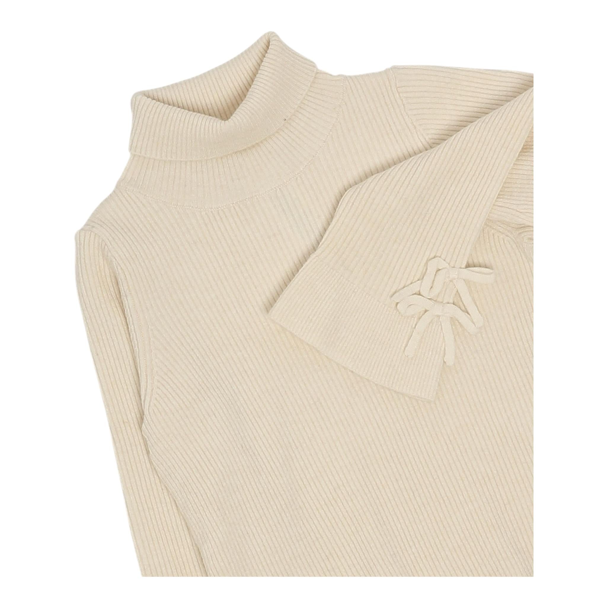 LIU JO maglia collo alto tinta unita Panna per Bambina KF4094 PANNA LIU JO