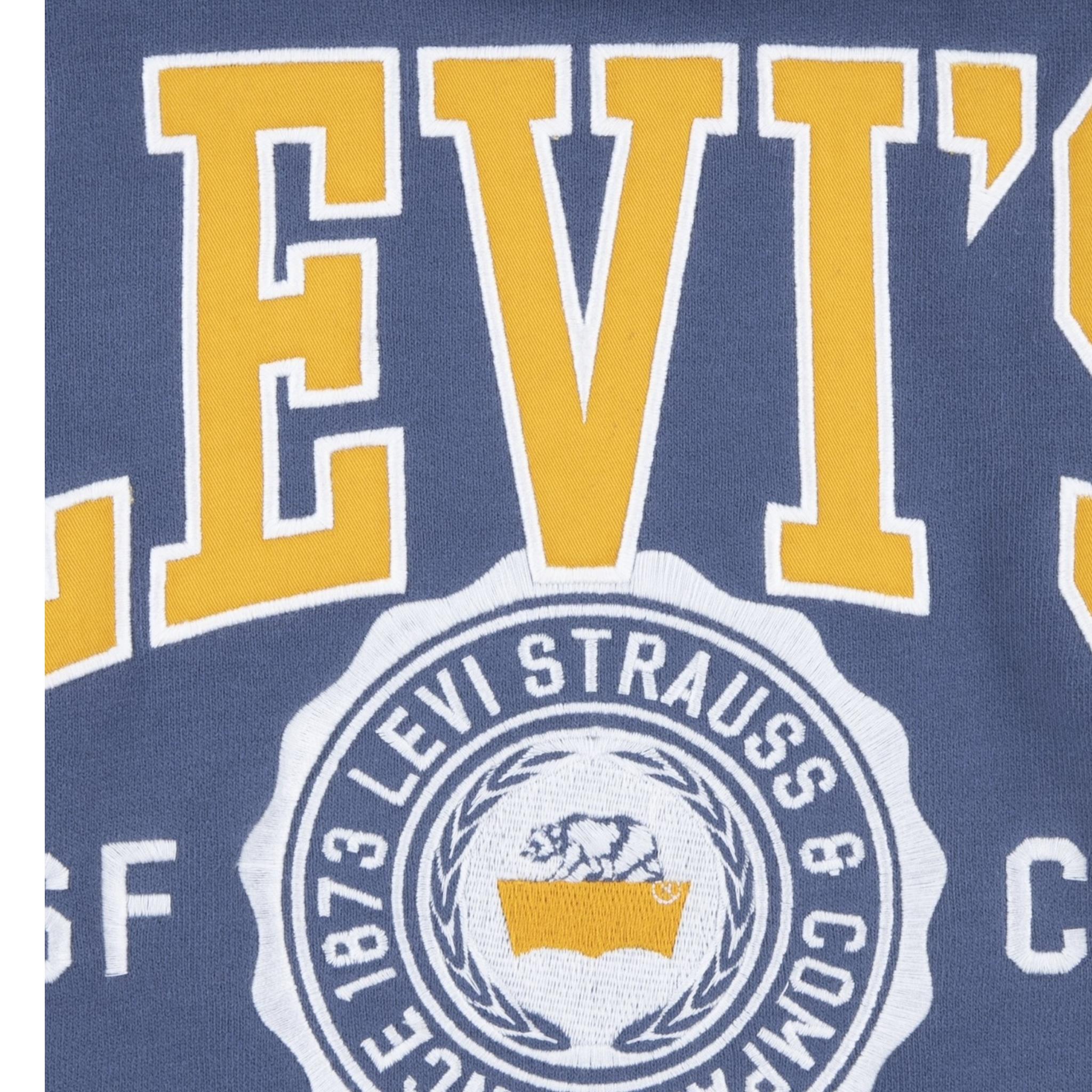 LEVI'S felpa tinta unita con cappuccio e stampa Blu per Bambino 9EL487 BLU LEVI'S