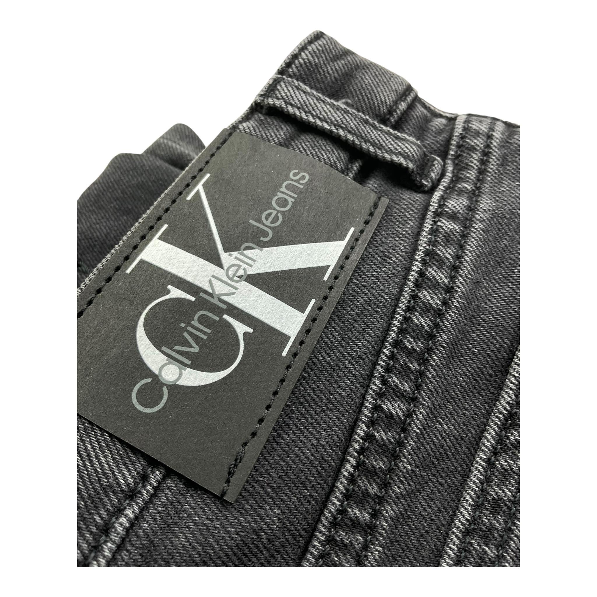 CALVIN KLEIN jeans tinta unita con girovita regolabile Nero per Bambino IG0IG02510 NERO CALVIN KLEIN