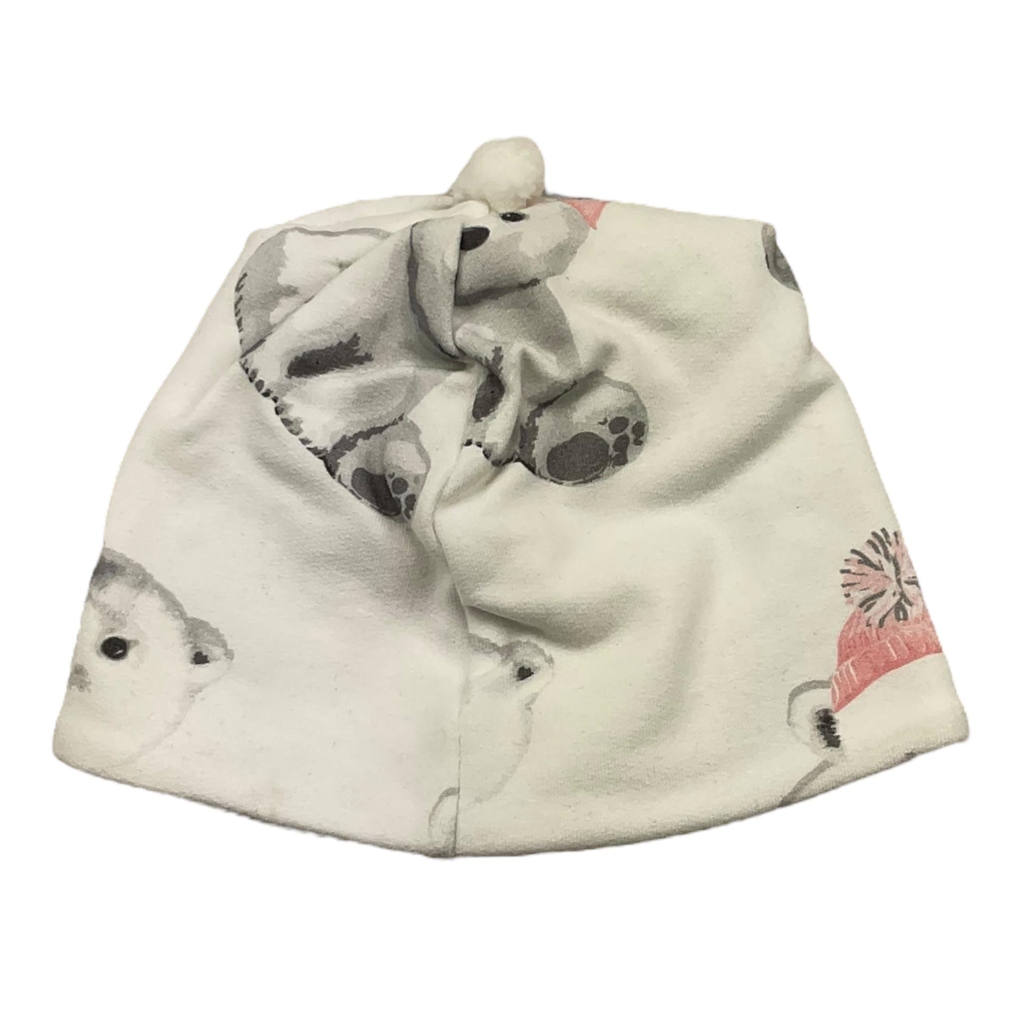 LE BEBE' cappello tinta unita con stampe orsi Bianco per Neonata LBG6000 BIANCO LE BEBE'