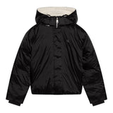 CALVIN KLEIN giubbino tinta unita con zip e cappuccio Nero per Bambina IG0IG02683 NERO CALVIN KLEIN