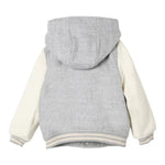 ELEVENTY giubbino tinta unita modello college con maniche in contrasto Grigio per Bambino EV2P47X GRIGIO ELEVENTY