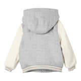 ELEVENTY giubbino tinta unita modello college con maniche in contrasto Grigio per Bambino EV2P47X GRIGIO ELEVENTY