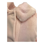 COLORI CHIARI cappotto tinta unita con pelliccia Rosa per Neonata FN117335 ROSA COLORI CHIARI