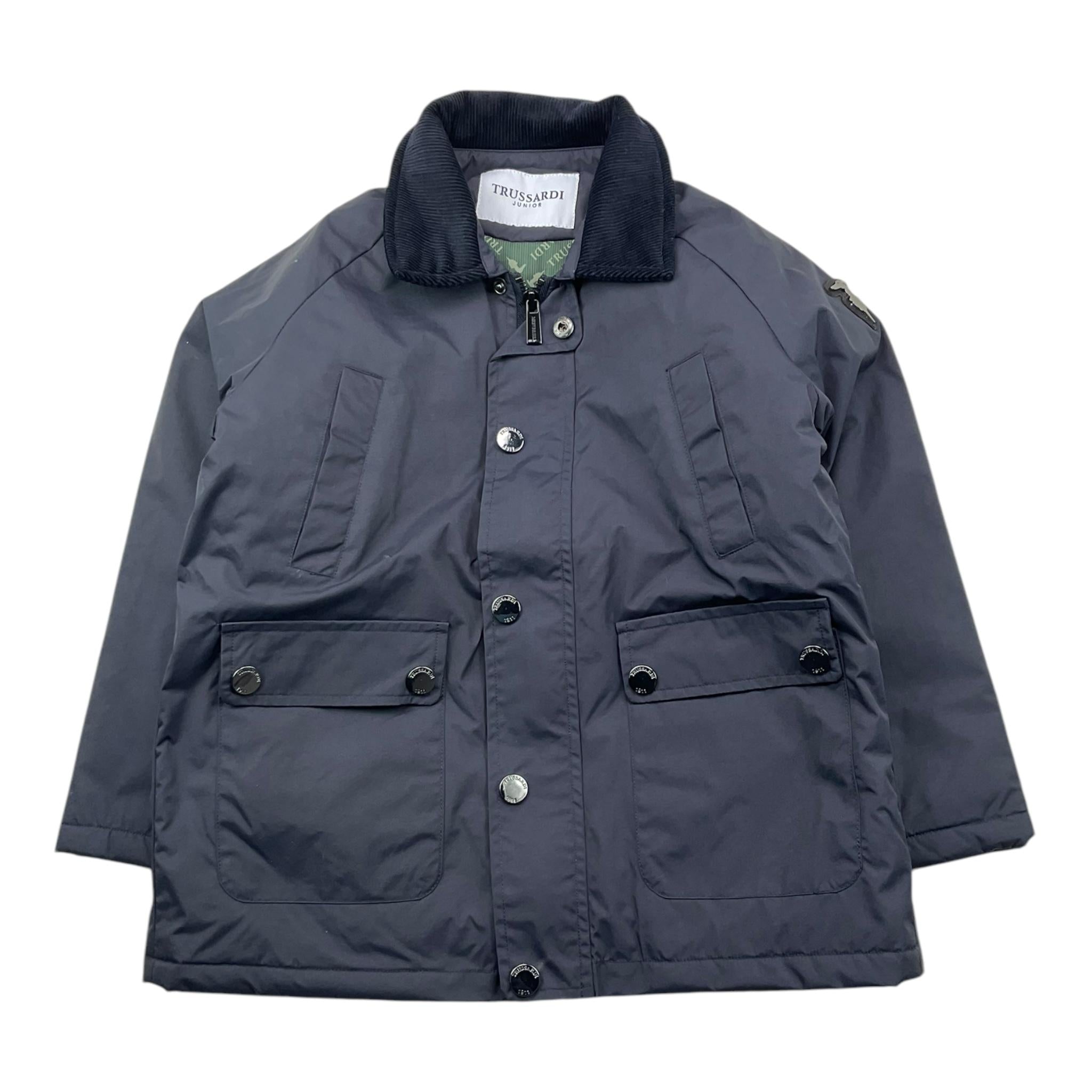 TRUSSARDI giubbino tinta unita con zip Blu per Bambino TBA25092GB BLU TRUSSARDI