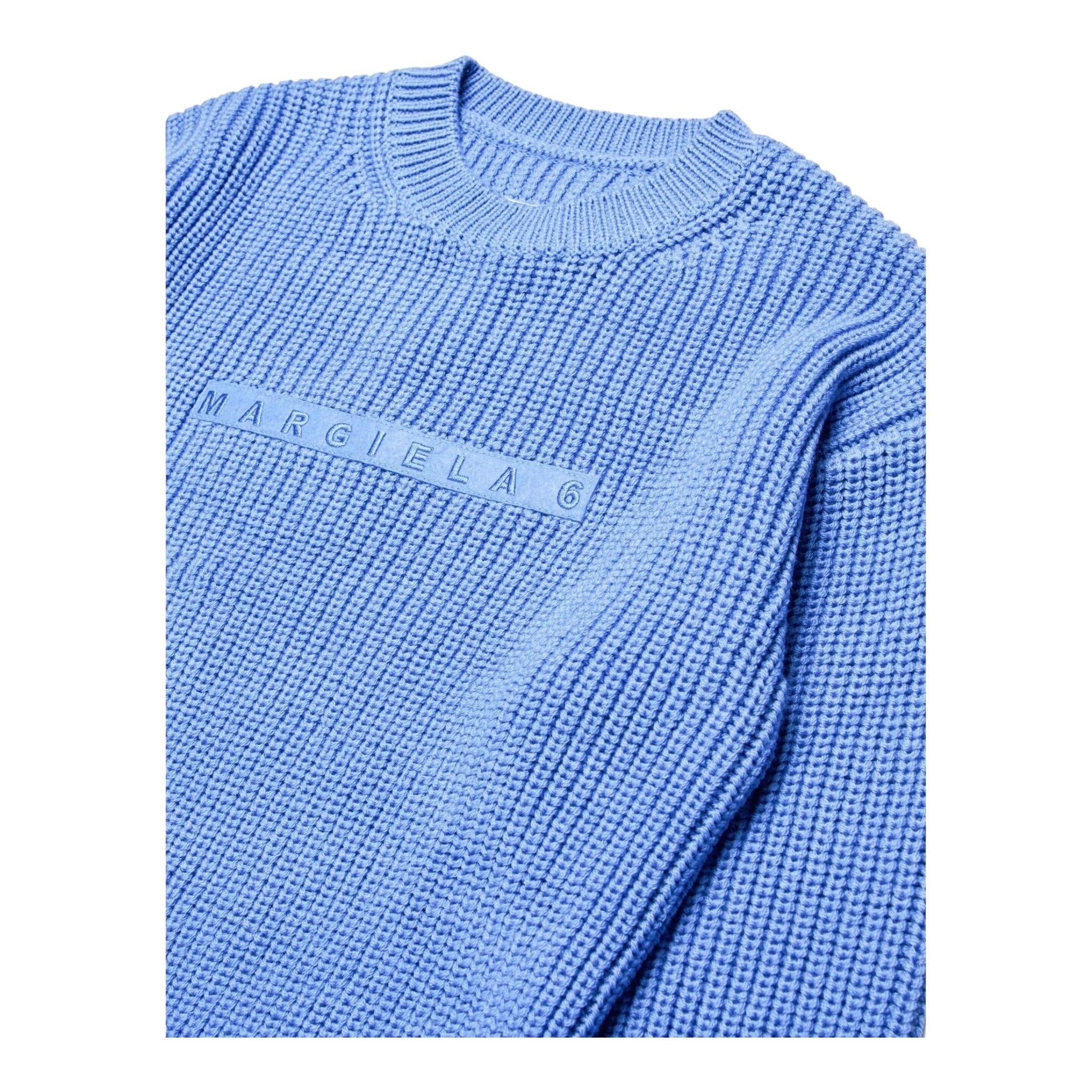 MAISON MARGIELA maglia girocollo tinta unita con camicia Azzurro per Bambino M60643 AZZURRO MAISON MARGIELA