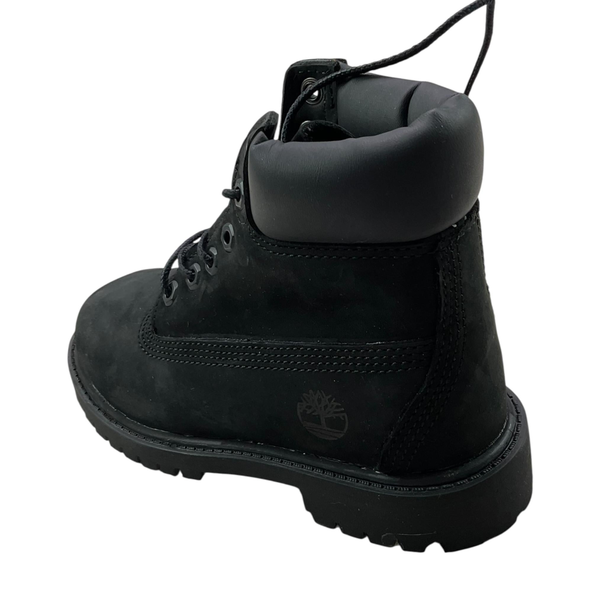 TIMBERLAND stivaletti tinta unita con lacci Nero per Bambino TB012707 NERO TIMBERLAND