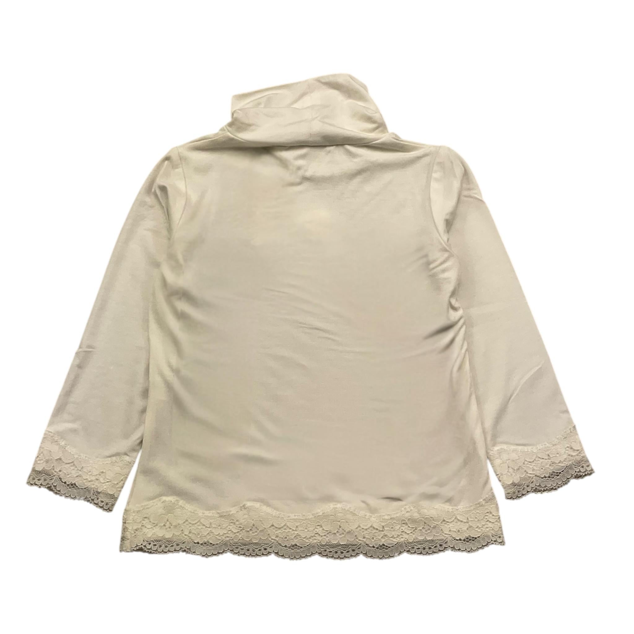 LIU JO shirt collo alto tinta unita con ricami Panna per Bambina KF1009X PANNA LIU JO