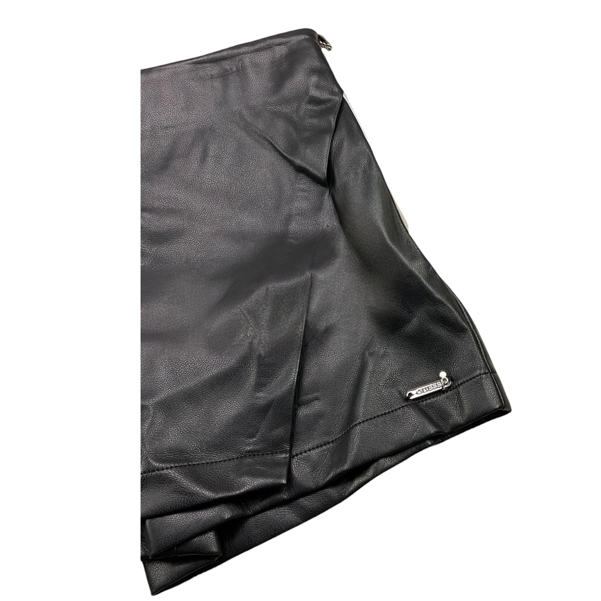 GUESS short in ecopelle tinta unita Nero per Bambino J4RD04WE8D0 NERO GUESS