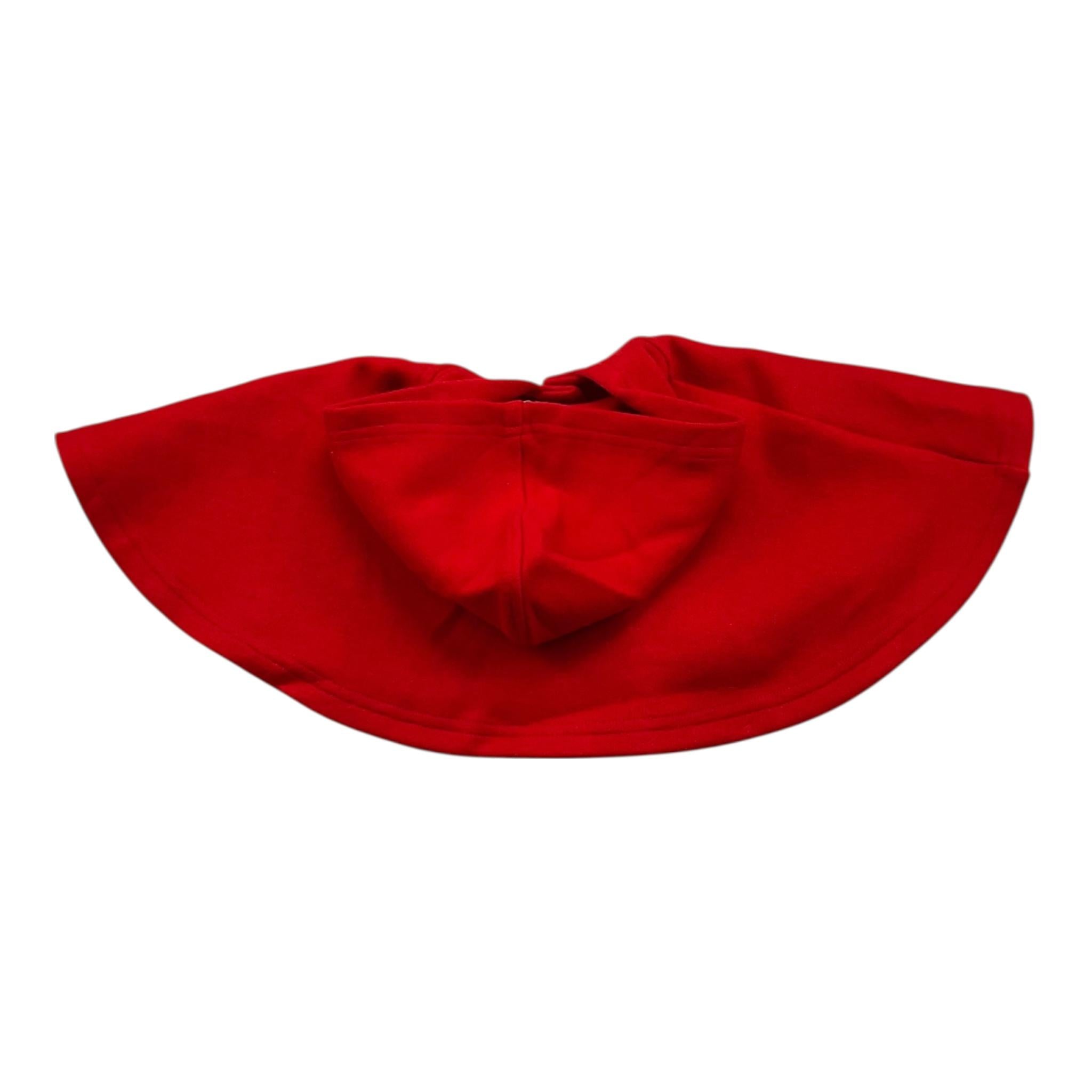 Y-CLU mantella tinta unita con cappuccio Rosso per Neonata YN20719 ROSSO Y-CLU