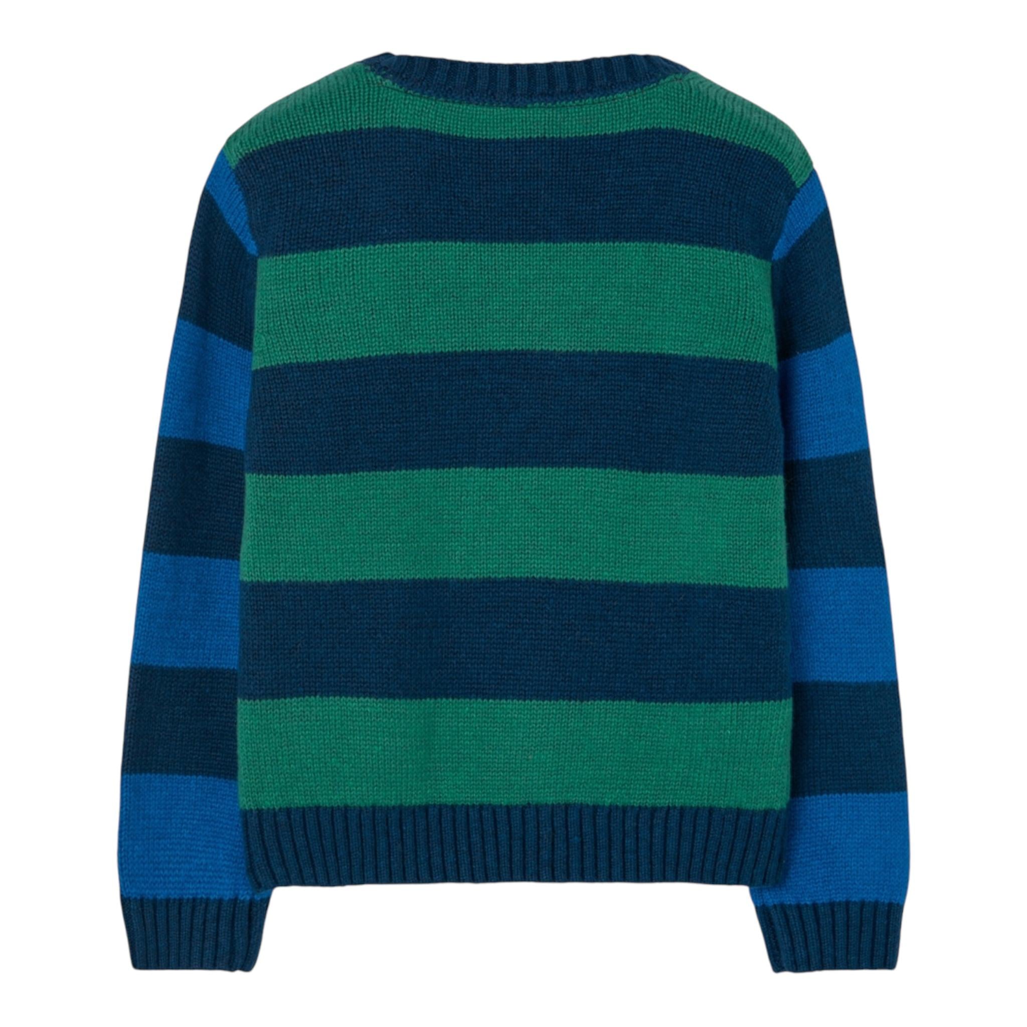 BOBOLI maglia tricolore con fantasia a righe Blu per Bambino 508105 BLU BOBOLI
