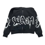 DISCLAIMER felpa tinta unita con cappuccio e zip Nero per Bambino JHRFGI NERO DISCLAIMER