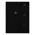 TWINSET camicia manica lunga tinta unita asimmetrica Nero per Bambina 242GJ211B NERO TWINSET