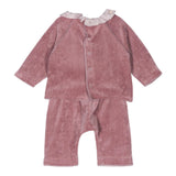 TEDDY E MINOU completo 2 pezzi shirt-pantalone in ciniglia Rosa per Neonata I24CP055M0137 ROSA TEDDY E MINOU