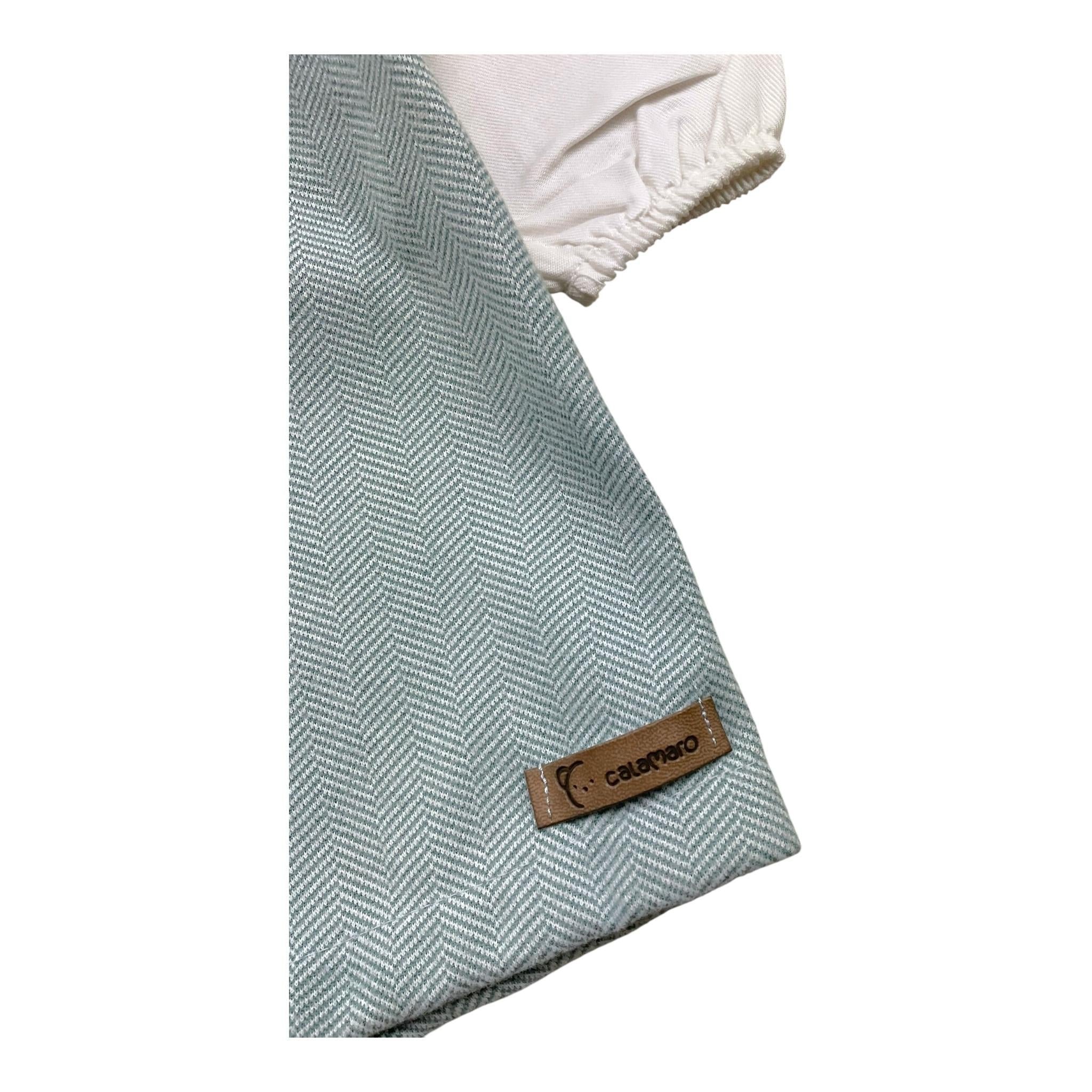 CALAMARO completo 2 pezzi camicia-salopettes Azzurro per Neonato 11074X AZZURRO CALAMARO