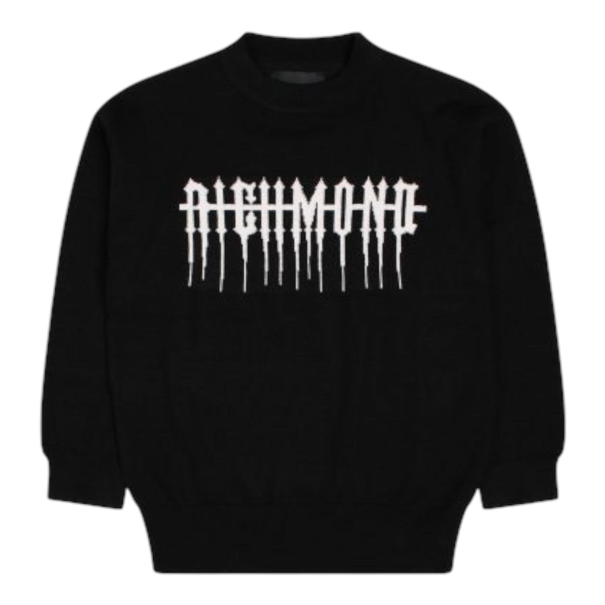 JOHN RICHMOND maglia tinta unita girocollo con stampa Nero per Neonato RIA24071MAX NERO JOHN RICHMOND