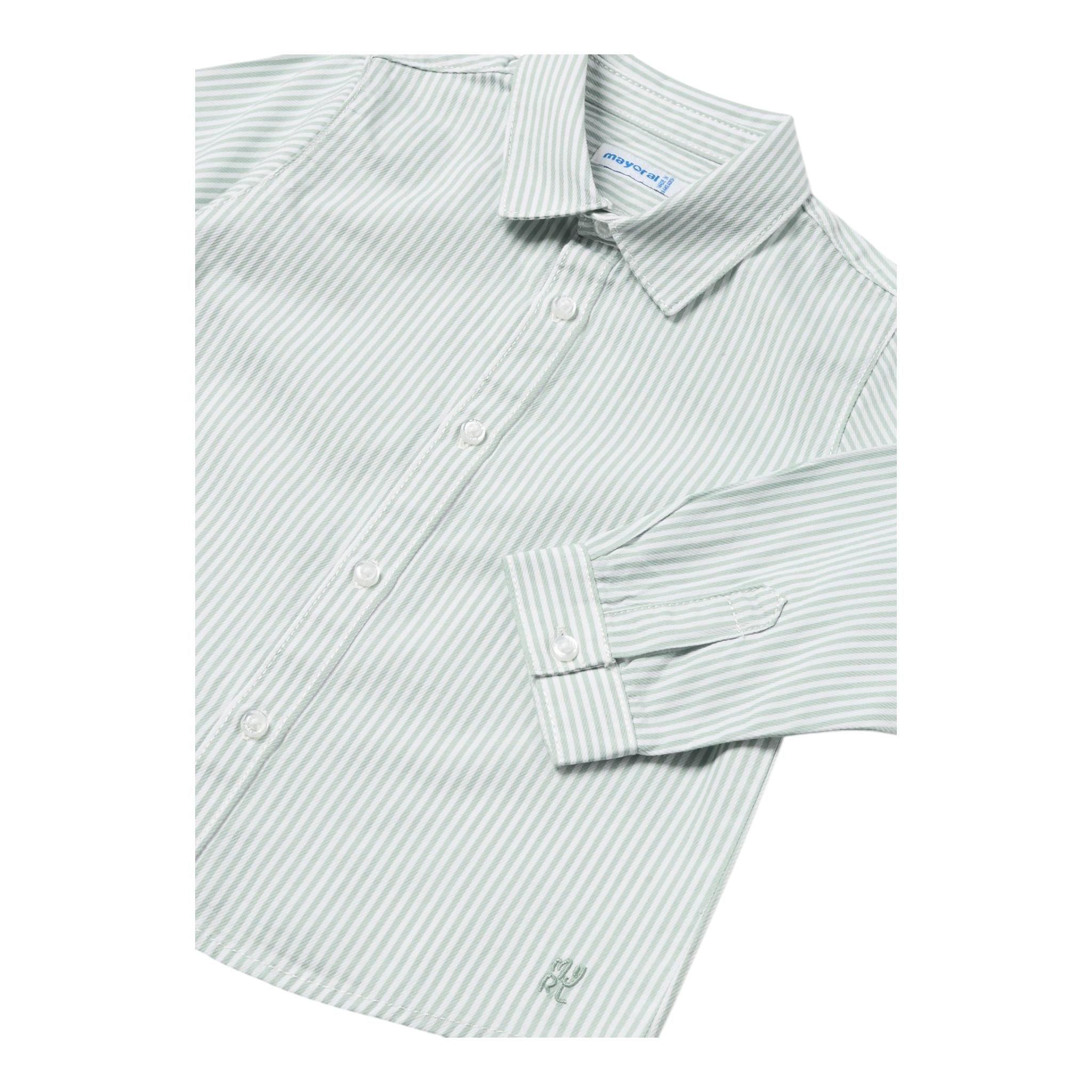 MAYORAL camicia manica lunga fantasia a righe Bianco/verde per Bambino 124JX BIANCO/VERDE MAYORAL