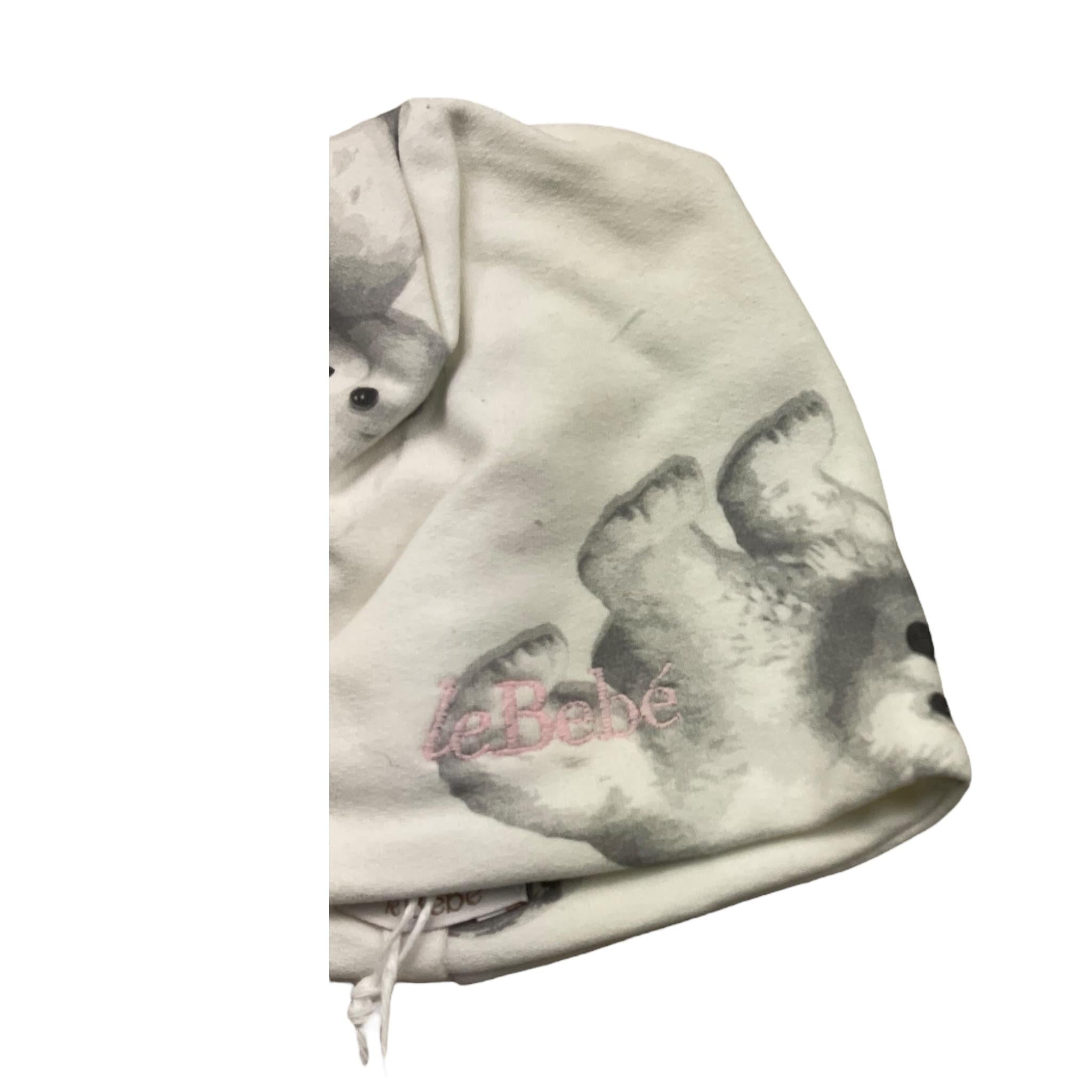 LE BEBE' cappello tinta unita con stampe orsi Bianco per Neonata LBG6000 BIANCO LE BEBE'
