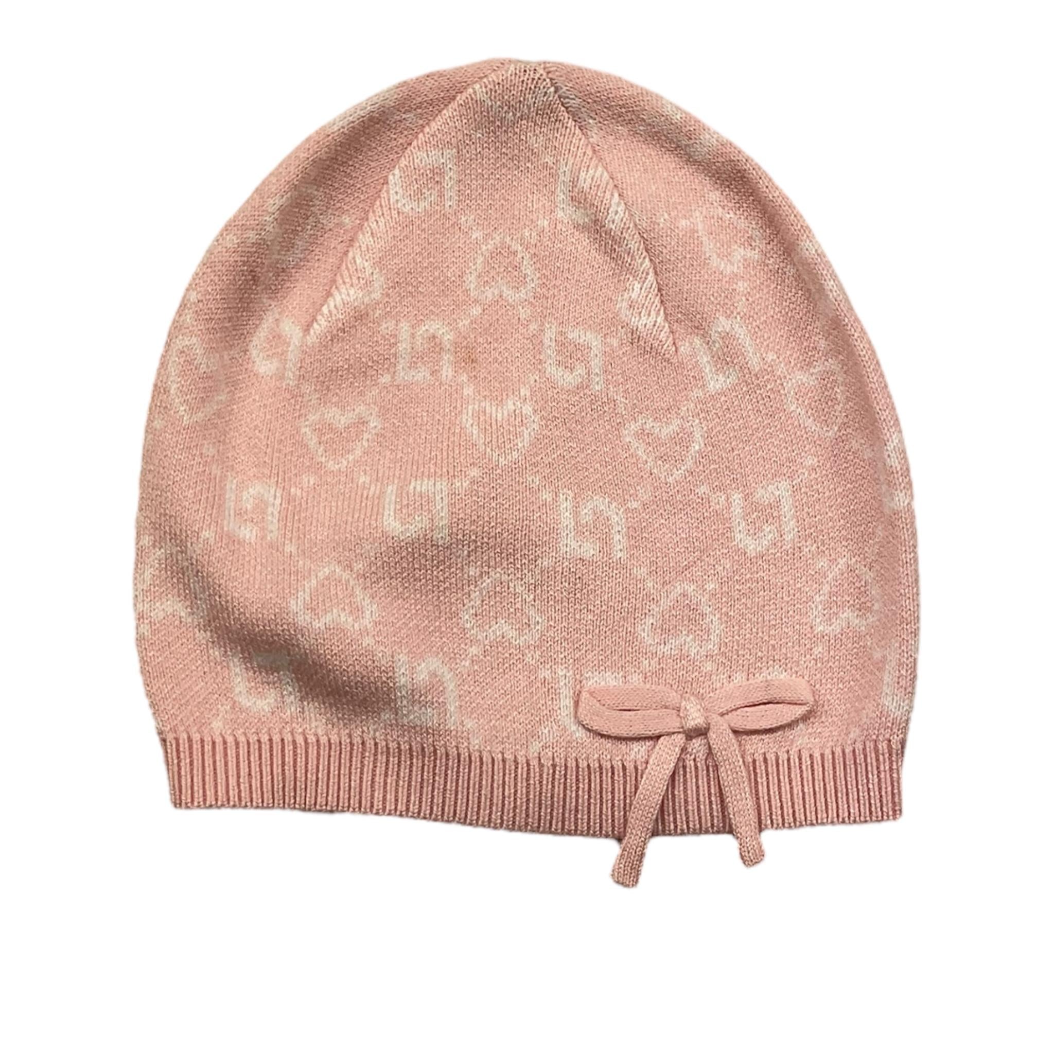 LIU JO cappello tinta unita con stampe logo Rosa per Neonata HF4080MA ROSA LIU JO